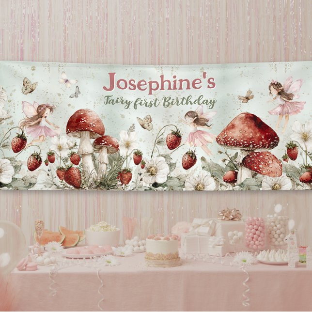 Lona cumpleaños de hadas caprichosas personalizado larg (Subido por el creador)