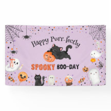 Cumpleaños de Halloween gatito espeluznante perfec