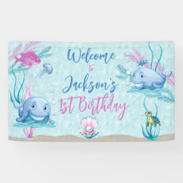 Lona Cumpleaños de la Ballena de Buenos Tiempos