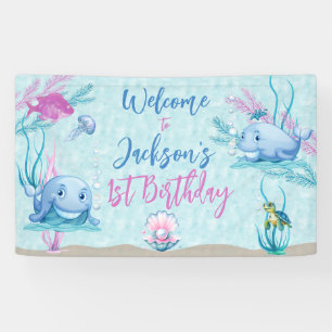 Lona Cumpleaños de la Ballena de Buenos Tiempos
