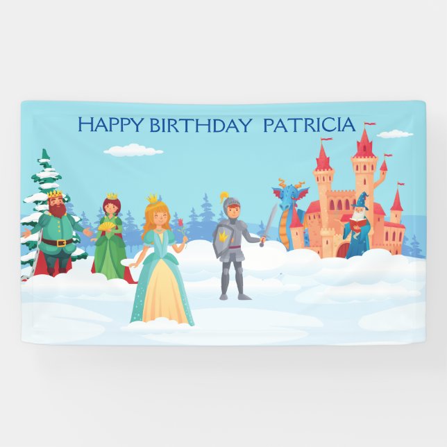 Lona Cumpleaños de la Real Princesa de Invierno Persona (Horizontal)