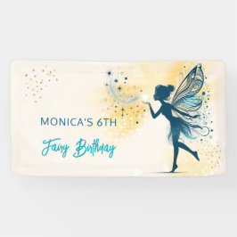 Lona cumpleaños de niños de Magic Fairy