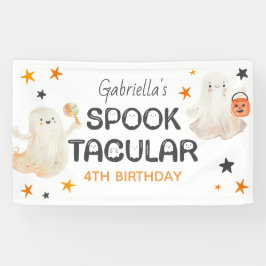 Lona Cumpleaños de niños Spooktacular de fantasmas amig