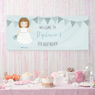 Lona Cumpleaños de Pequeña Flor Silvestre