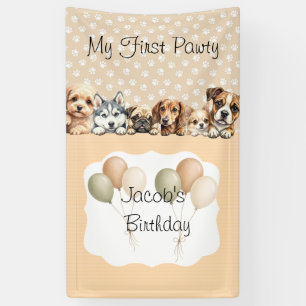 Lona Cumpleaños de Perrito