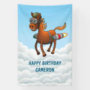 Lona Cumpleaños de Rocket Pony