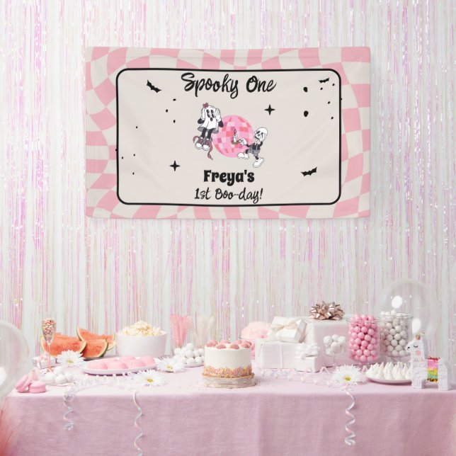 Lona Cumpleaños de terror de Halloween primero (Fiesta)