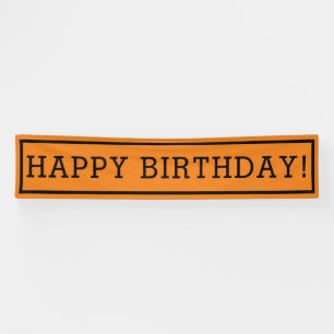 Lona Cumpleaños del Naranja inspirado por el diseñado