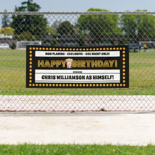 Lona Cumpleaños del tema de la película