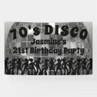 Cumpleaños Disco de los 70 | Bola Purpurina platea