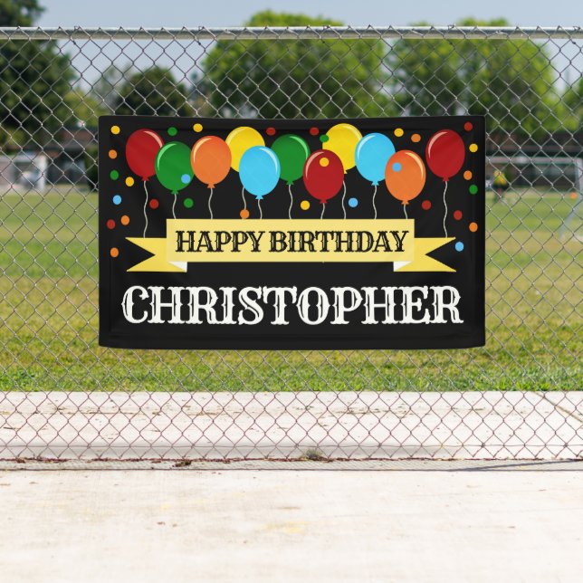 Lona Cumpleaños Feliz Personalizado (In situ)