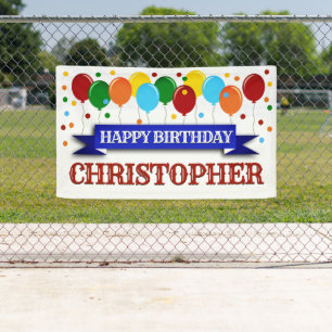 Lona Cumpleaños Feliz Personalizado