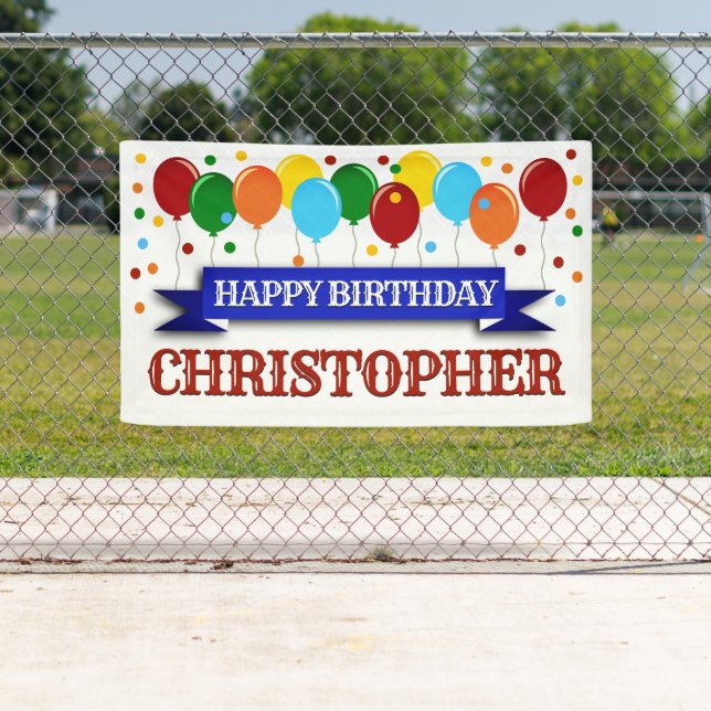 Lona Cumpleaños Feliz Personalizado (In situ)