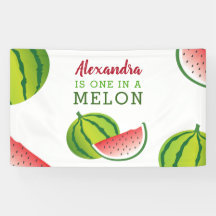 Cumpleaños número uno en un Melón