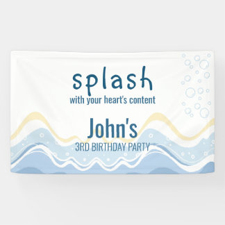 Lona Cumpleaños Temático de la Playa de Verano