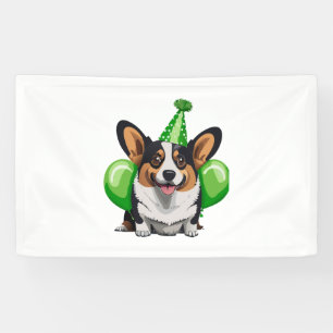 Lona Cumpleaños Verde Corgi Classic T-Shirt