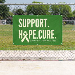 Lona curación de apoyo a la concienciación sobre el cán