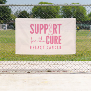 Lona curación de apoyo al cáncer de mama Banner Rótulo 