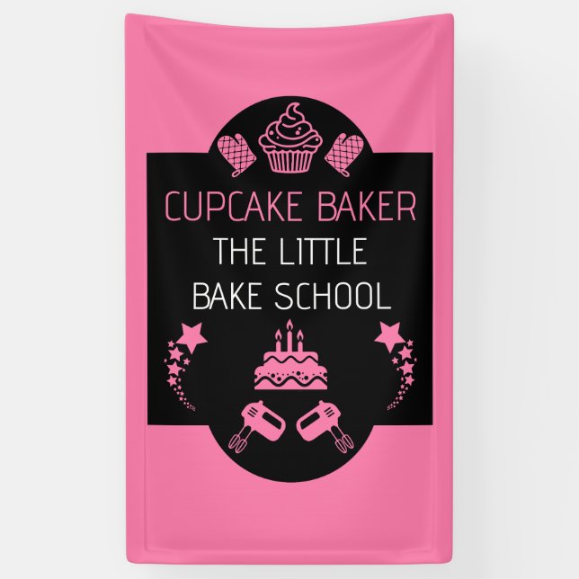 Lona Curso de Horneado de Cupcakes (Vertical)