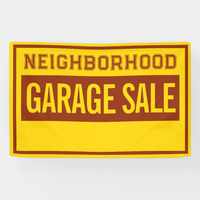 Lona Custom 4 ft Garage Sale Banner (Horizontal)