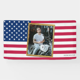 Lona Custom American Flag with Your Photo, Dorm Decor