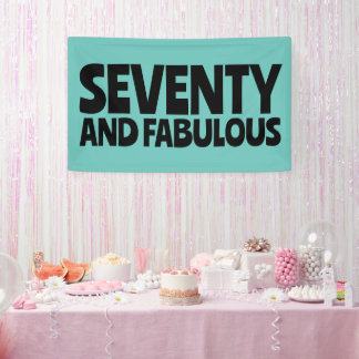 LONA CUSTOM BIRTHDAY FABULOUS PARTY BANNER