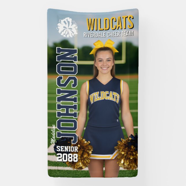 Lona Custom Cheerleading Senior Cheer Homecoming Game (Vertical)