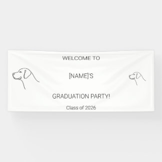 Lona Custom Dog Graduate Welcome Banner | Photo & Breed