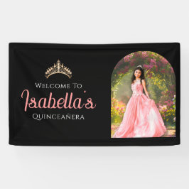 Lona Custom Elegant 15th Birthday Quinceañera Welcome 