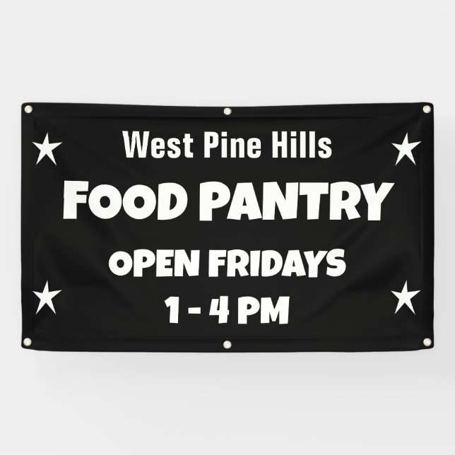 Lona Custom Food Pantry Banner (Horizontal)