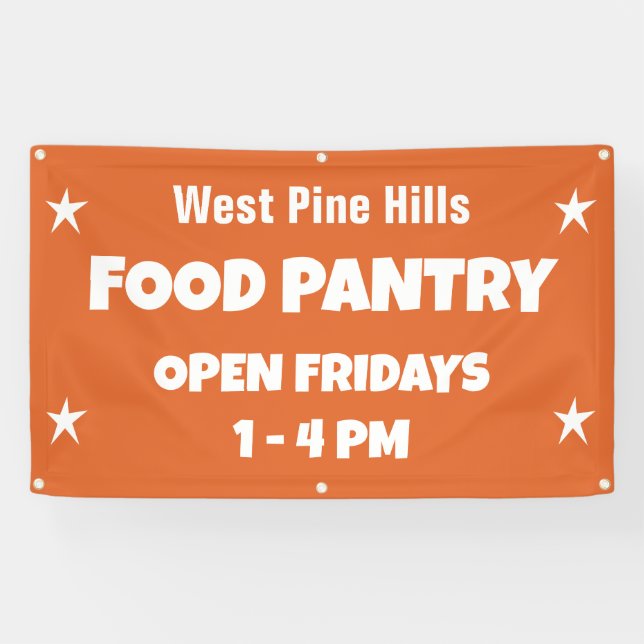 Lona Custom Food Pantry Banner (Horizontal)