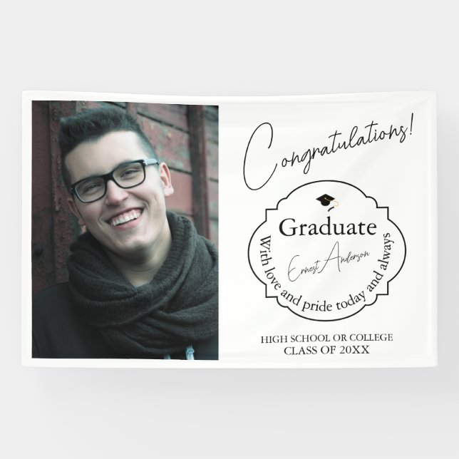 Lona Custom Graduation Banner Class of 2026 (Horizontal)