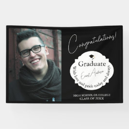 Lona Custom Graduation Banner with Photo & Name