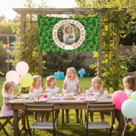 Lona Custom Kids Birthday Banner with Photo