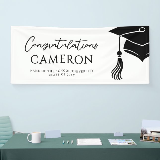 Lona Custom Modern Hat and Tassel Graduation Party (Feria)