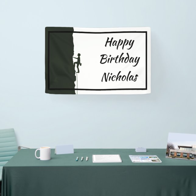 Lona Custom Name Rock Mountain Climber (Feria)