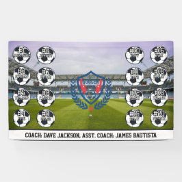 Lona Custom Personalized Soccer Football Team Banner