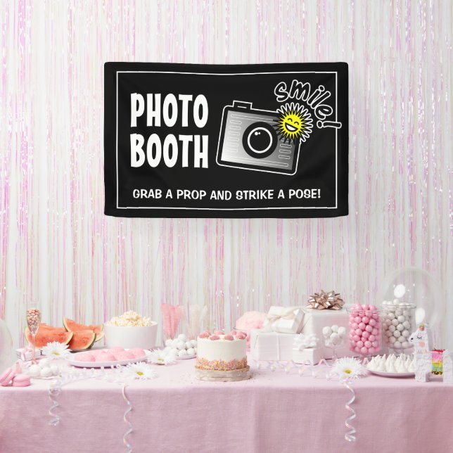 Lona Custom photo booth banner sign for wedding party (Fiesta)