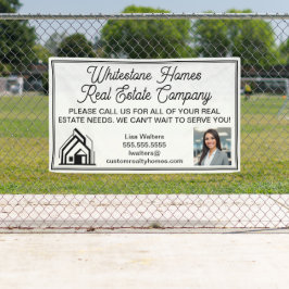 Lona Custom Real Estate Company Logo Advertising