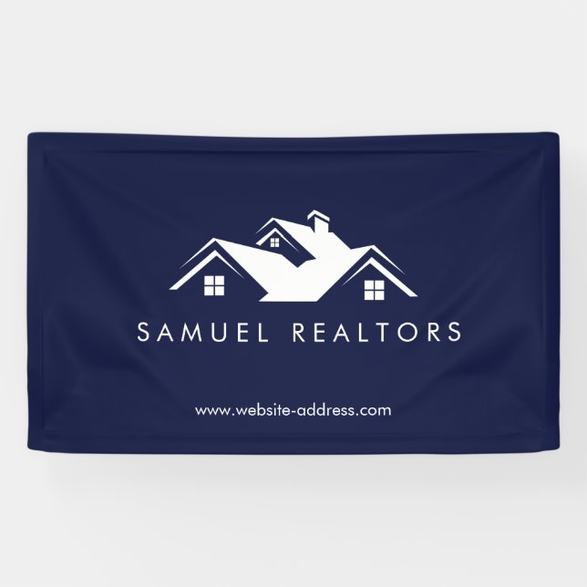 Lona Custom Stylish Modern Real Estate Home Logo (Horizontal)