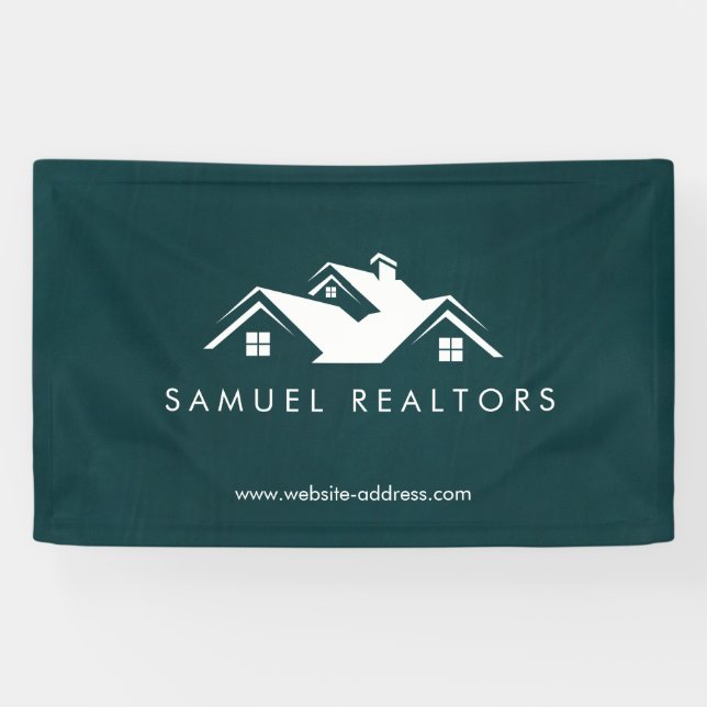 Lona Custom Stylish Modern Real Estate Home Logo (Horizontal)