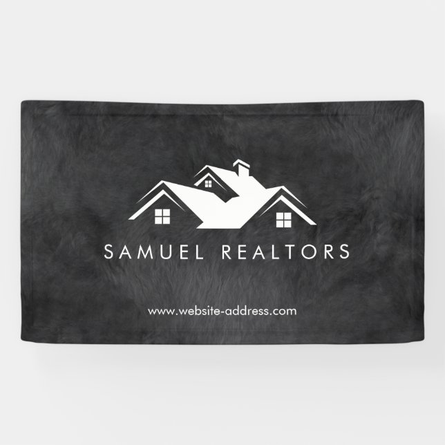 Lona Custom Stylish Modern Real Estate Home Logo (Horizontal)