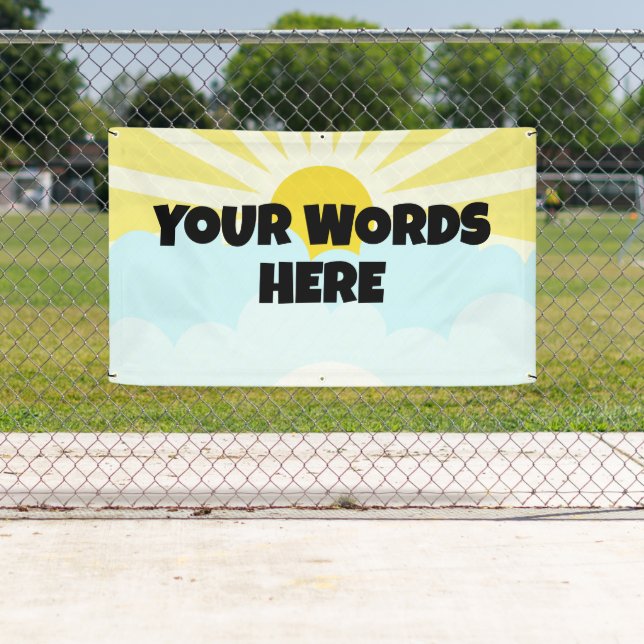 Lona Custom Sunshine Banner (In situ)