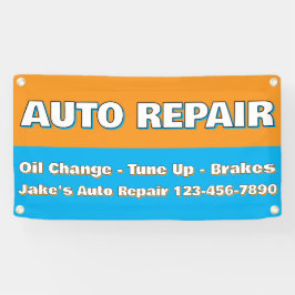Lona Customize Auto Repair Service Brakes Oil Change