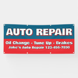 Lona Customize Auto Repair Service Brakes Oil Change