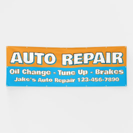 Lona Customize Auto Repair Service Brakes Oil Change