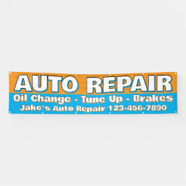 Lona Customize Auto Repair Service Brakes Oil Change