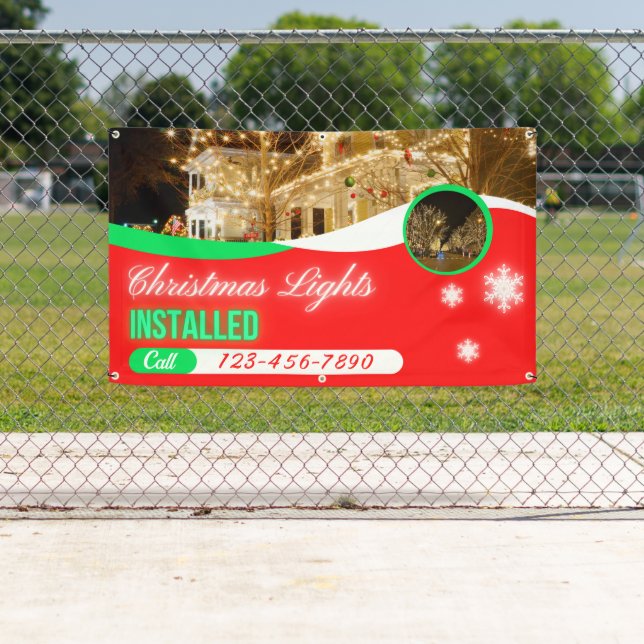 Lona Customize Christmas Lights Decorations Installed (In situ)