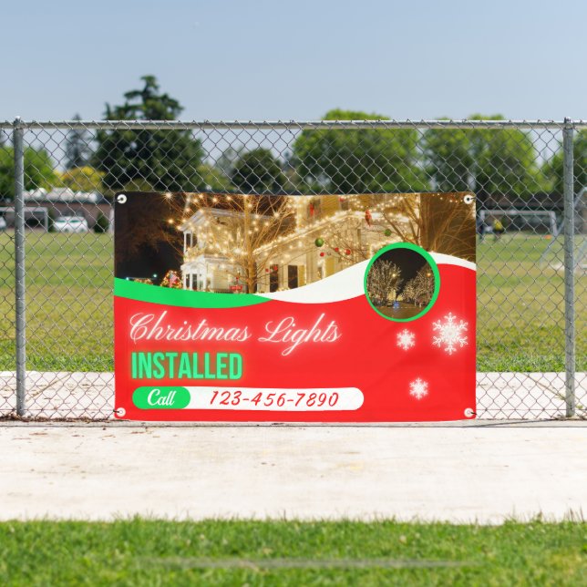 Lona Customize Christmas Lights Decorations Installed (in situ)