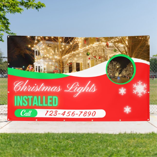 Lona Customize Christmas Lights Decorations Installed (Afuera)
